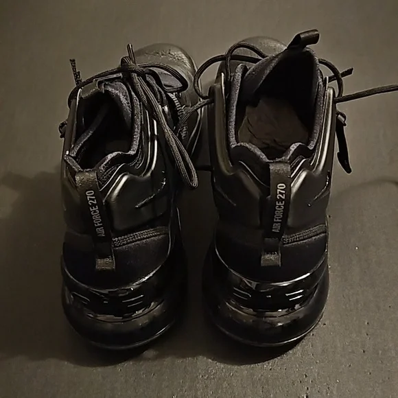 Nike Air Force 270 Black Noir mens 9 - Picture 5 of 6